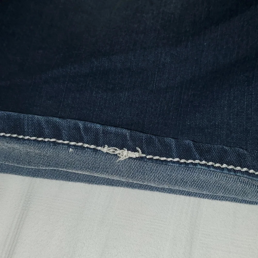 New Direction Weekend Blue Jean Shorts with Studs and Cuffed Leg - Picture 3 of 11